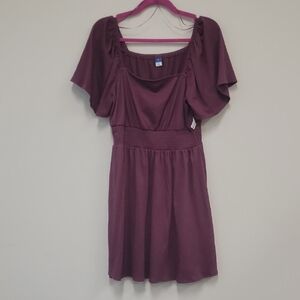 Old Navy Plum Mini Dress